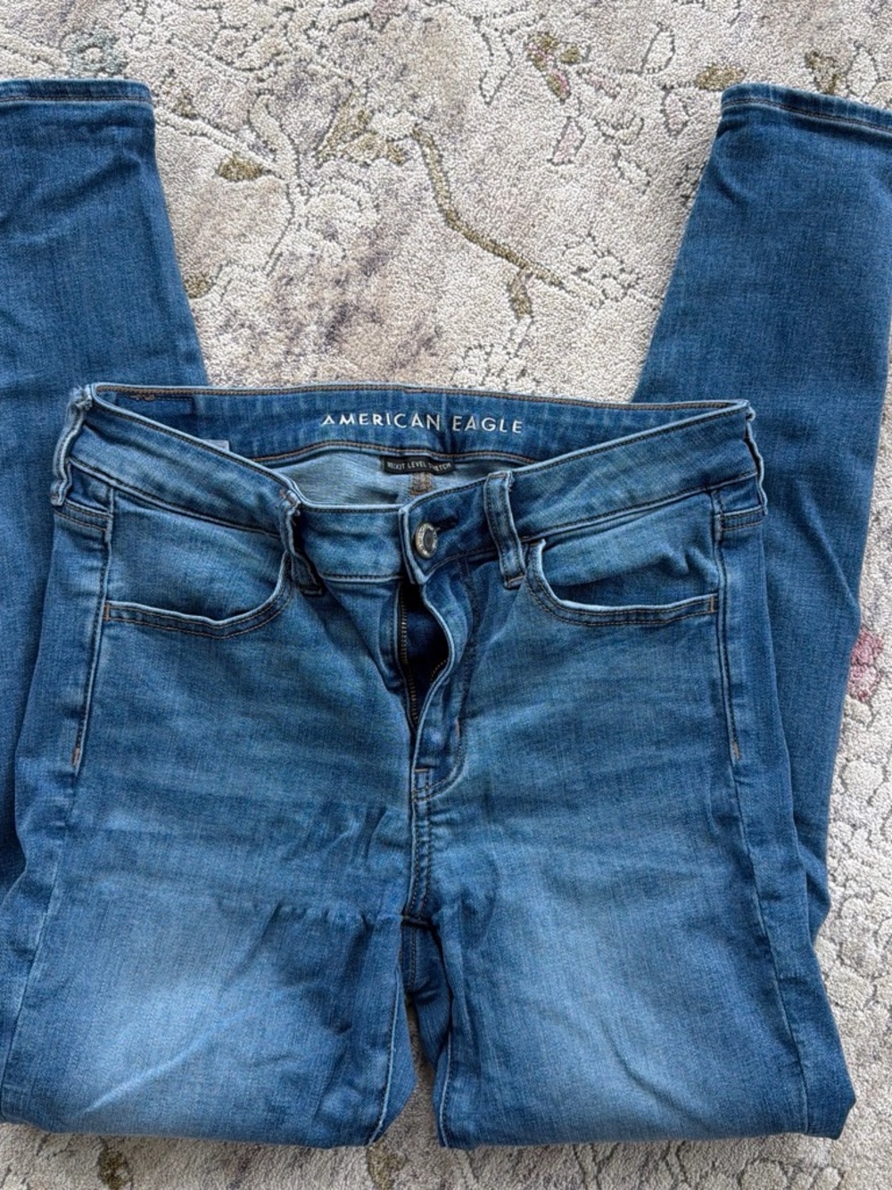 American Eagle Outfitters Women's Dark Blue Skinny Jeans